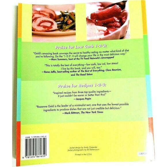 Low Carb Cookbook 1 2 3 Weight Loss 225 Simply Great 3 Ingredient Recipes Book - Picture 2 of 7